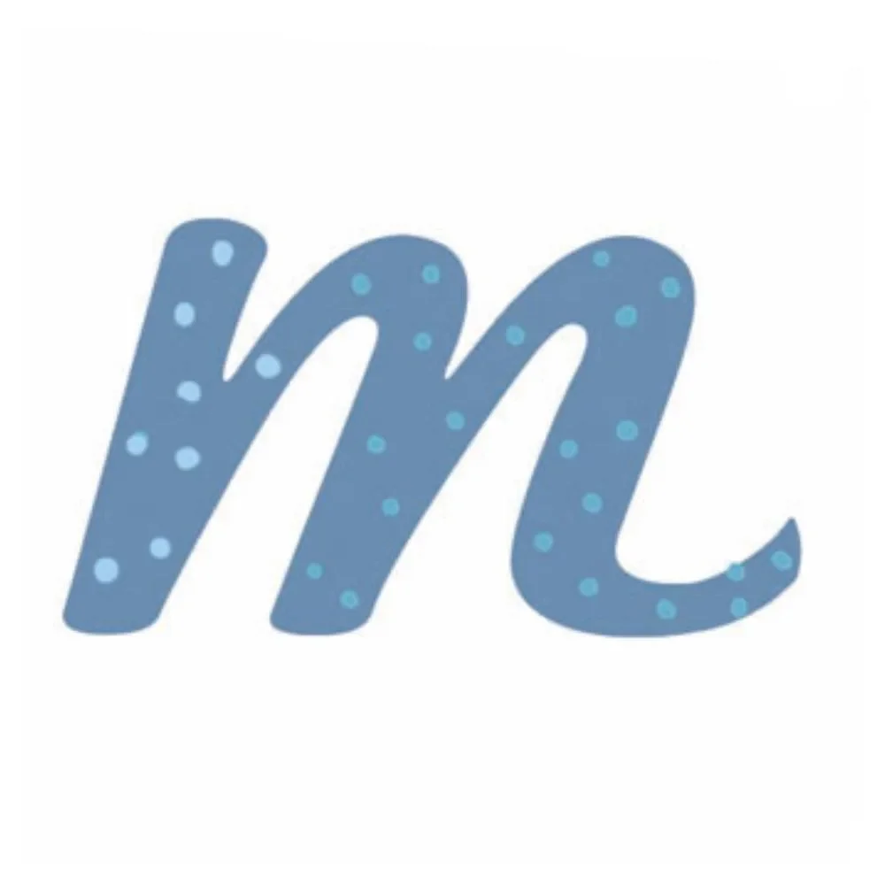 Lilipinso Sticker blau Buchstabe m