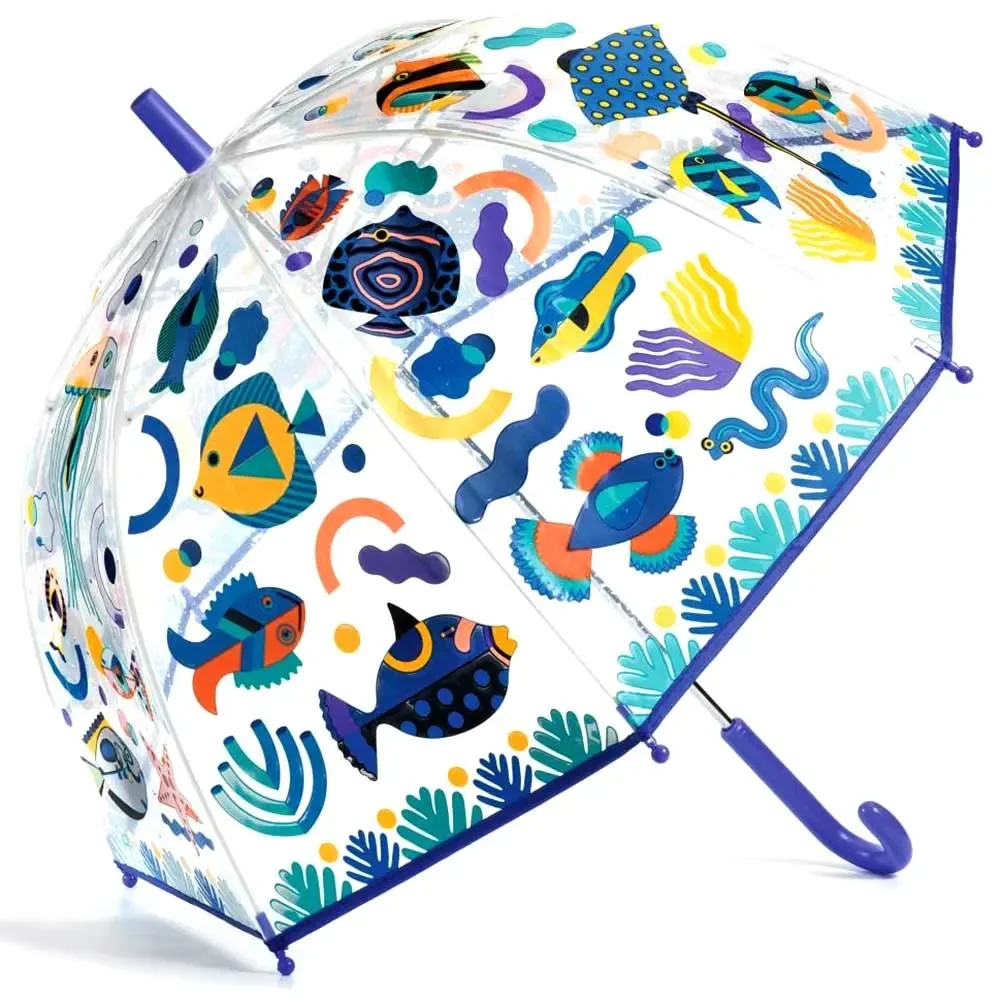 Djeco Kinder Regenschirm Fische