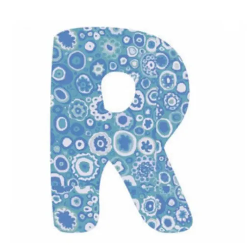 Lilipinso Sticker blau Buchstabe r