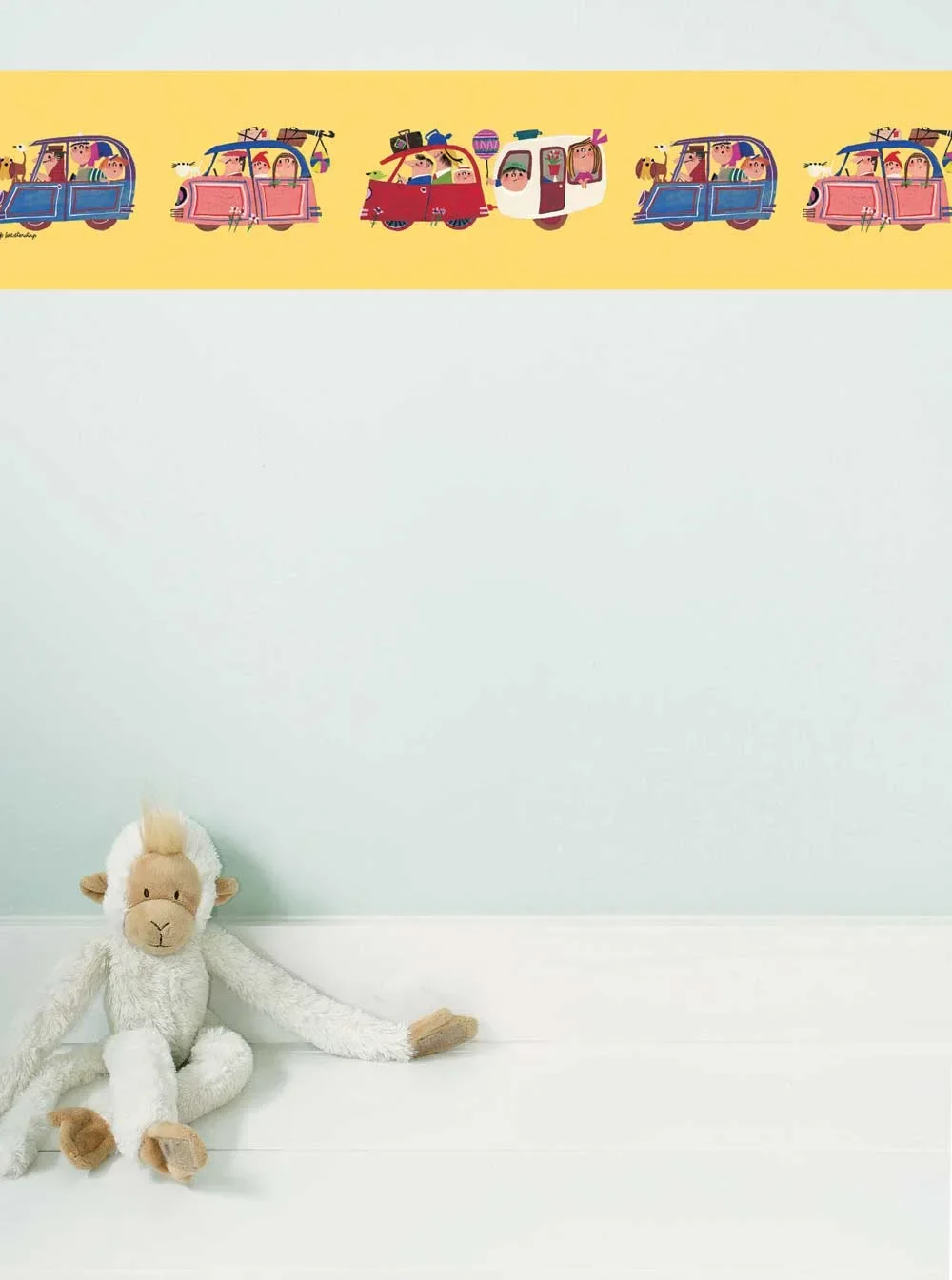 Kek Amsterdam Bordüre Fahrt in den Urlaub gelb