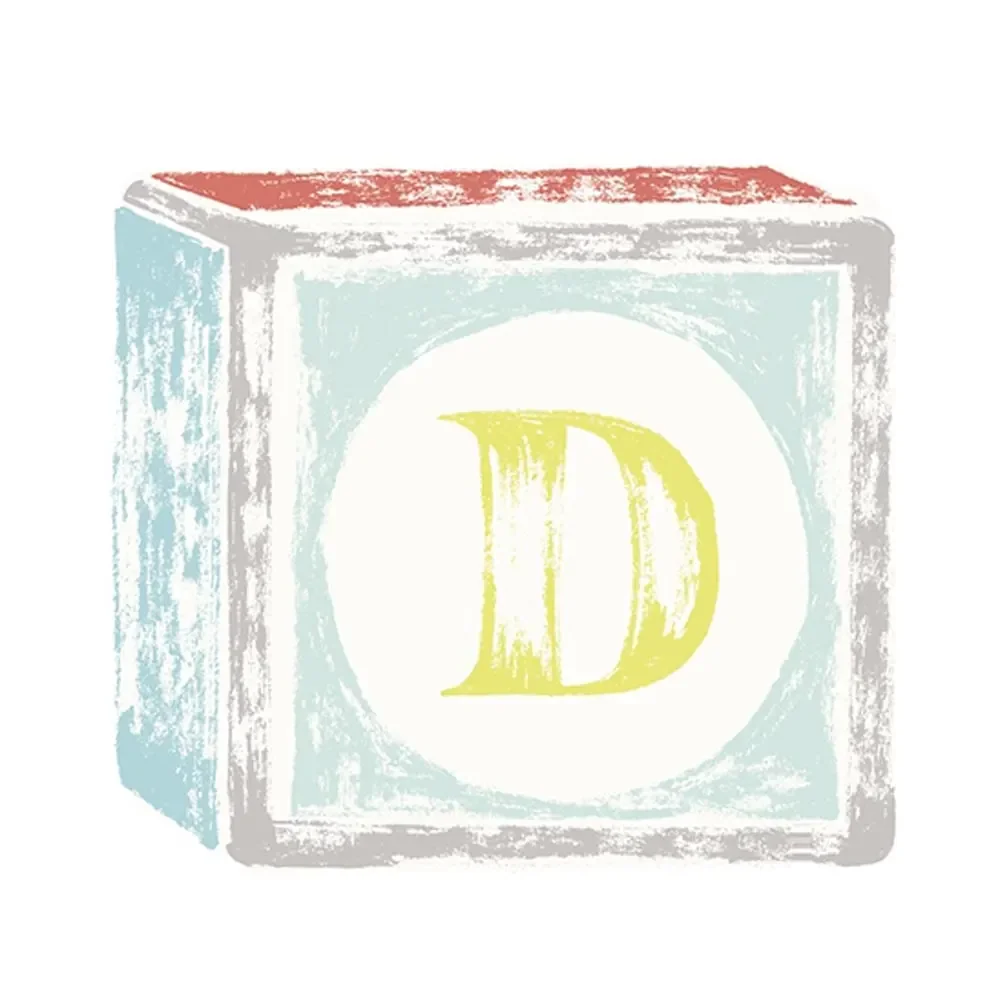 Lilipinso Sticker Buchstabe auf Spielwürfel D