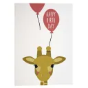 Ava & Yves Postkarte Geburtstag Giraffe