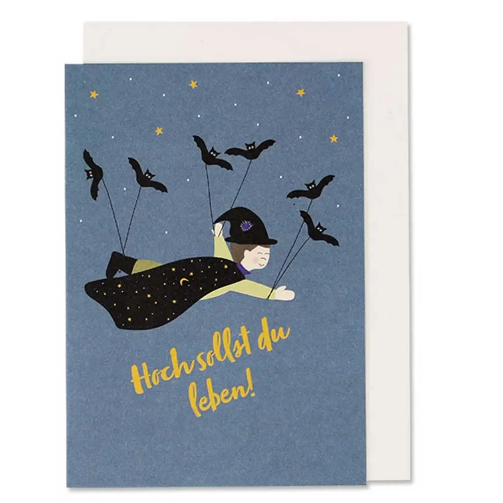 Ava & Yves Glückwunsch Klappkarte Magier