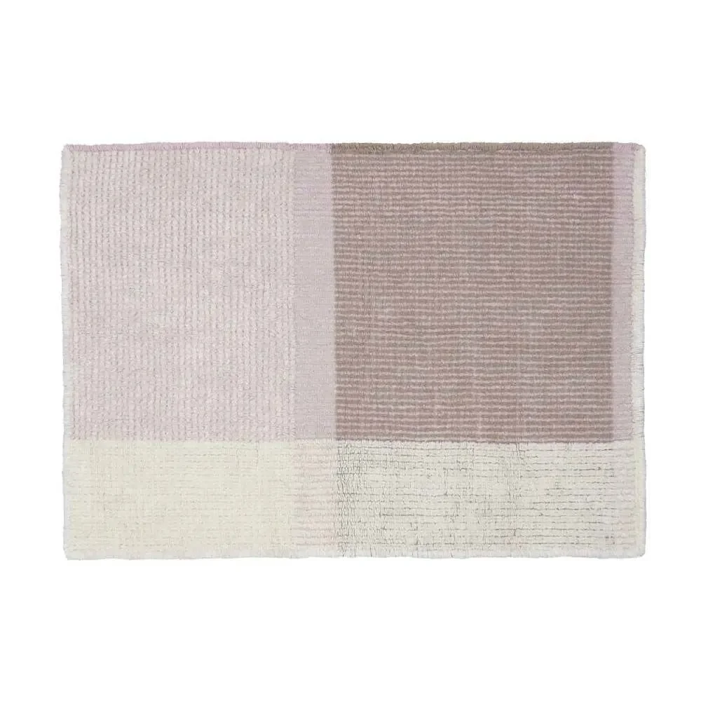 Lorena Canals waschbarer Wollteppich "Kaia" rosa