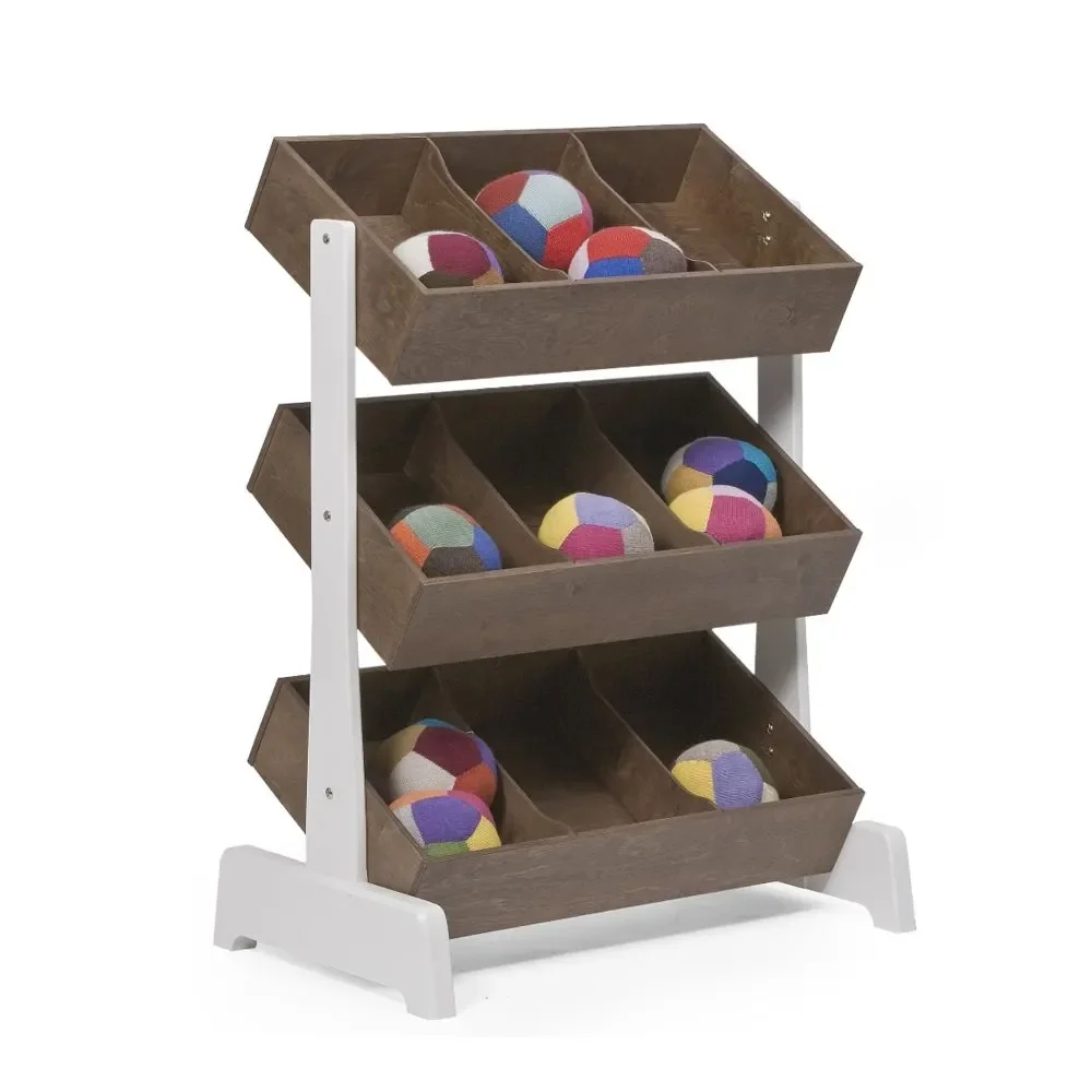 Oeuf Spielzeugregal Walnuss weiß