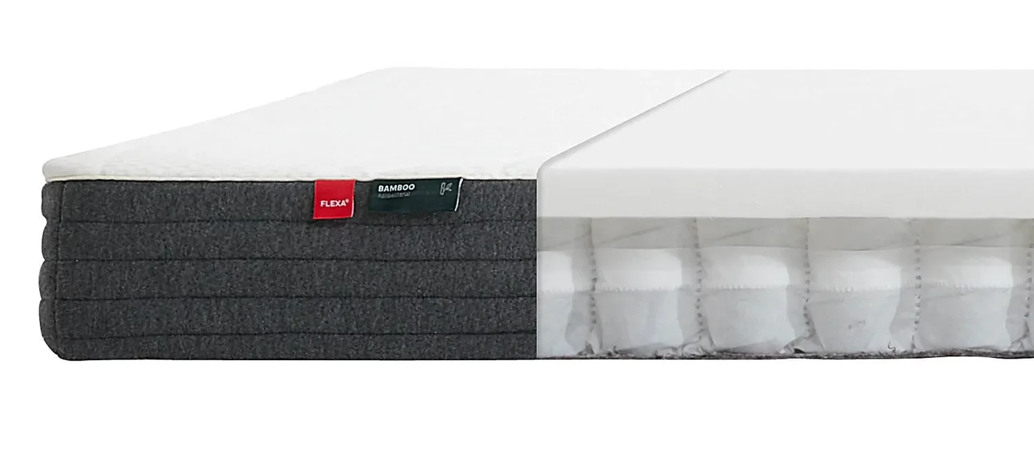 Flexa Taschenfederkernmatratze - Sleep, mit Bambusbezug, Größe: 140 x 200 cm