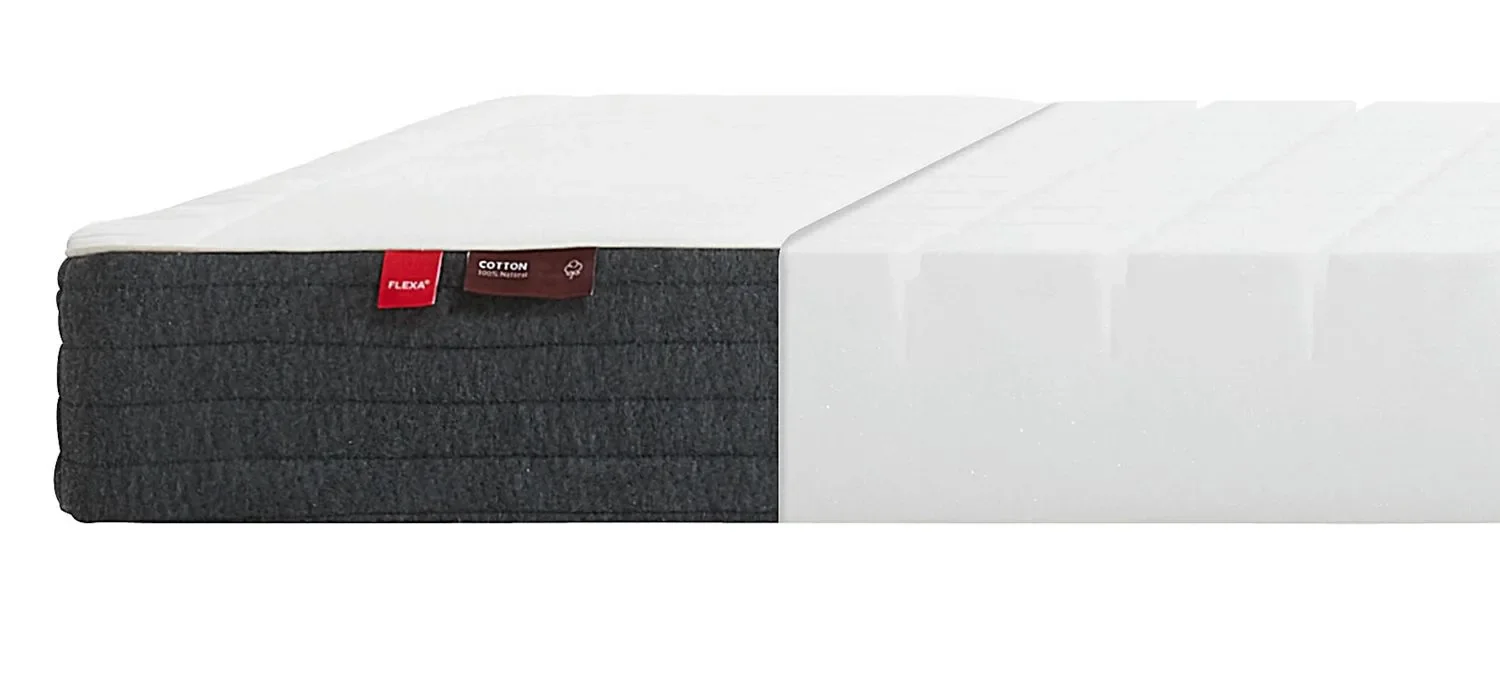 Flexa Schaumstoffmatratze - Sleep, mit Baumwollbezug, Größe: 90 x 190 cm