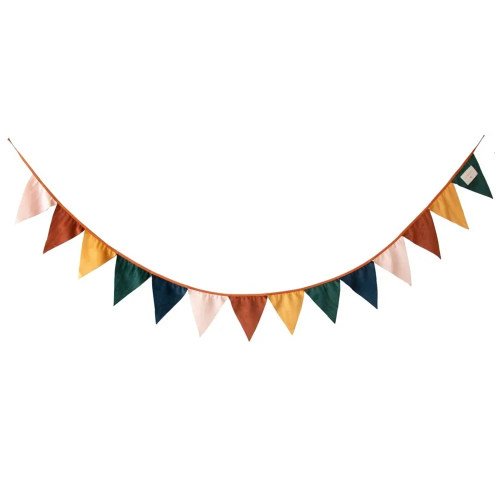 Nobodinoz Wimpelkette Savanna Samt farbig