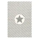 Livone Teppich Stern & Diagonal Streifen grau, Teppichgrösse: 120 x 180 cm