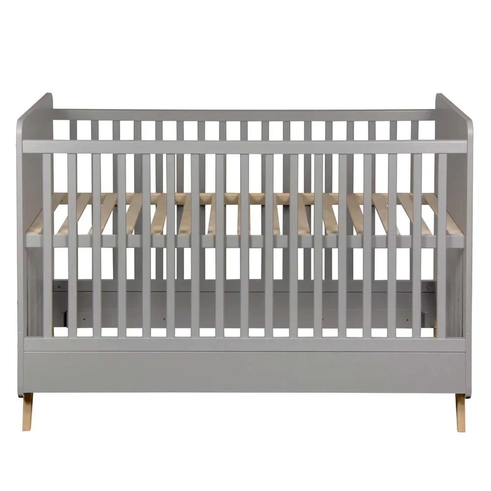 Quax Loft Babybett umbaubar grau 70 x 140