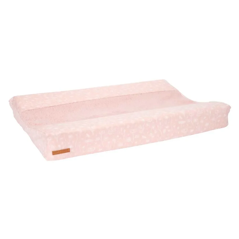 Little Dutch Wickelauflage schmal "Wild Flowers" rosa, Wickelmulde: nur Bezug