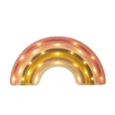 Little Lights Nachtlicht Kinder, Nachtlampe Regenbogen - 100% Kiefernholz natur, Farbe: Goldene Rose