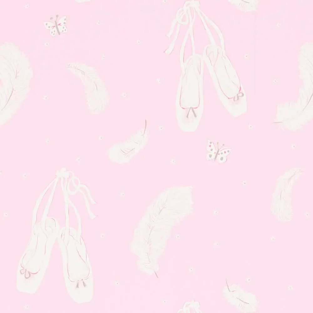 Little Sanderson Abracazoo Motivstoff Ballettschuhe rosa