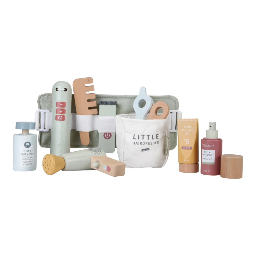 Little Dutch Spielzeug Frisier-Set Holz mint