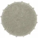 Lorena Canals waschbarer Teppich "Bubbly Natural" oliv rund