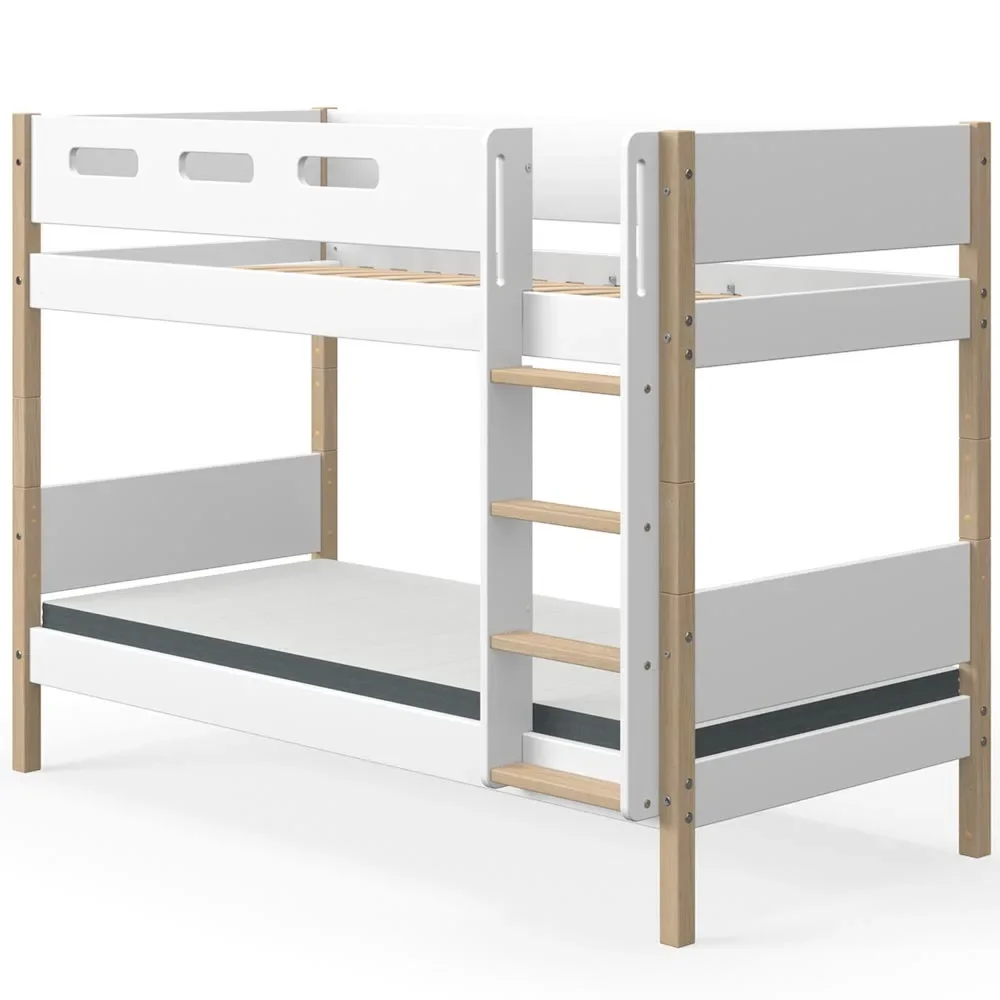 Flexa Nor Etagenbett weiß / Eiche