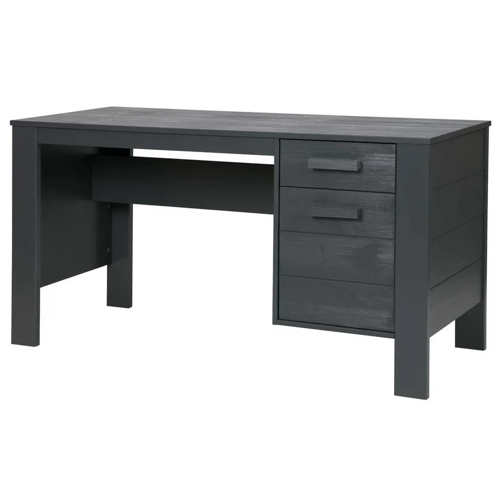 WOOOD Kinderschreibtisch Dennis stahlgrau