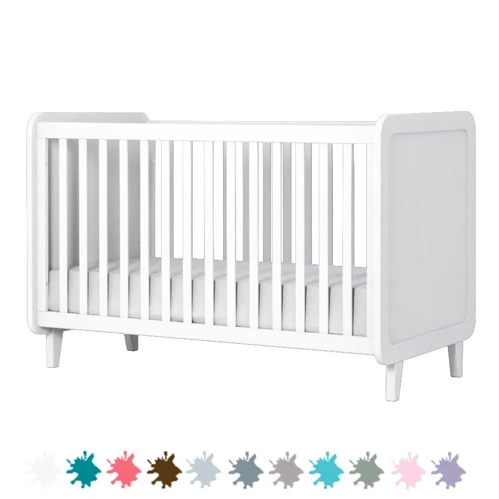 Laurette Babybett 70 x 140 cm Accroche Coeur, Farbe: lila