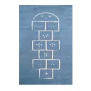 Art for Kids Kinderteppich Hüpfkästchen blau, Größe: 135 x 190 cm