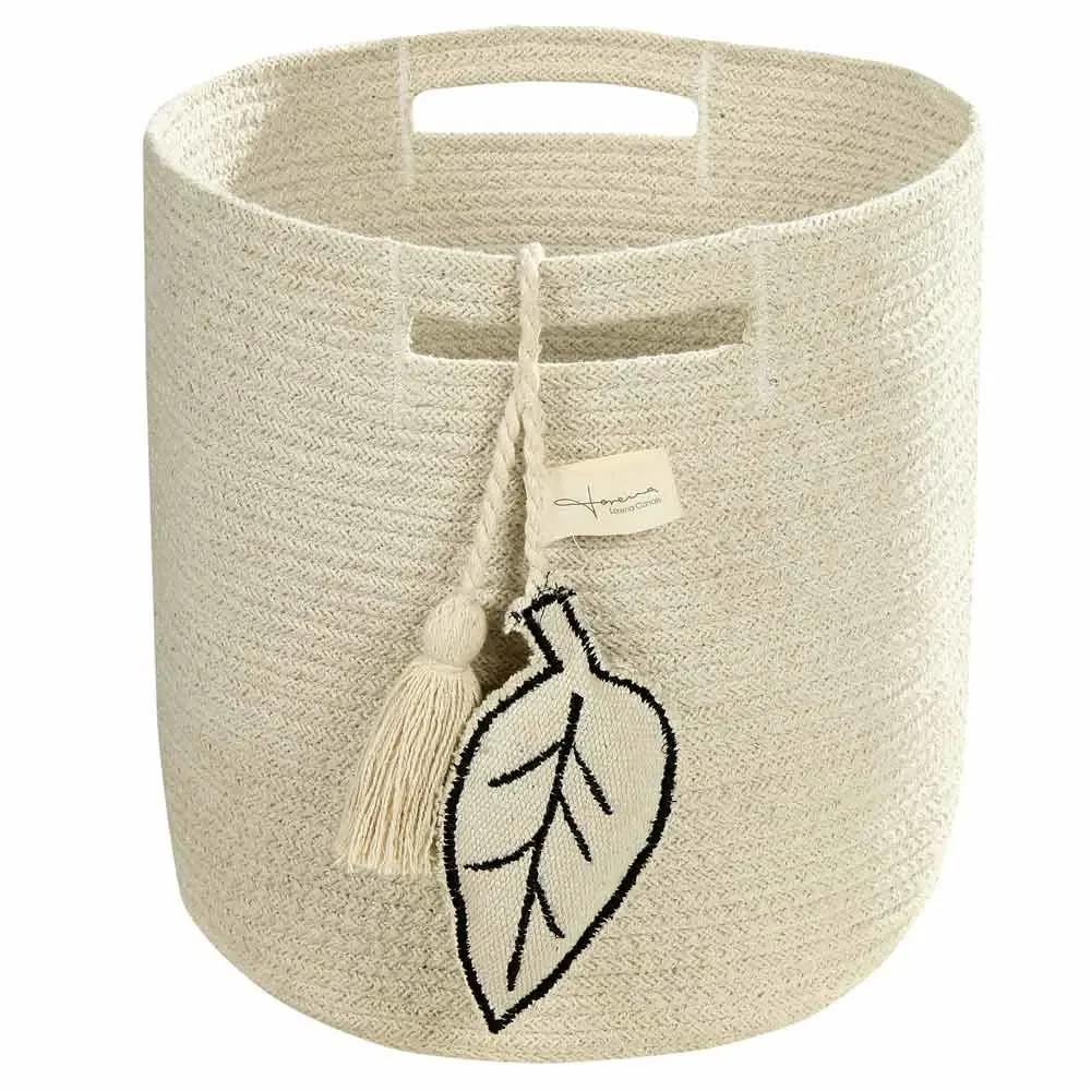 Lorena Canals Aufbewahrungskorb Blätter natur