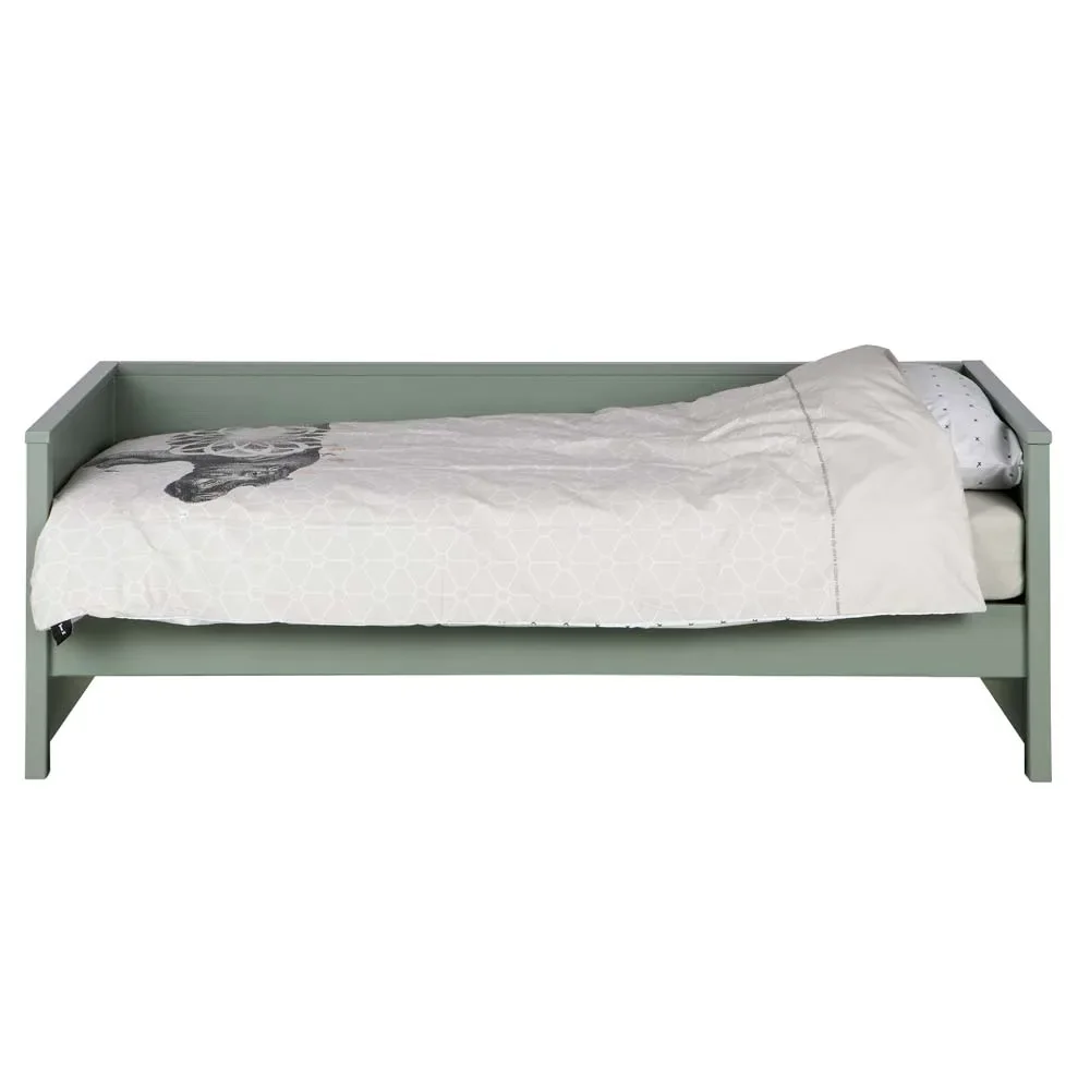 WOOOD - Sofabett Nikki, Kiefer, grün, 73x100x208 cm