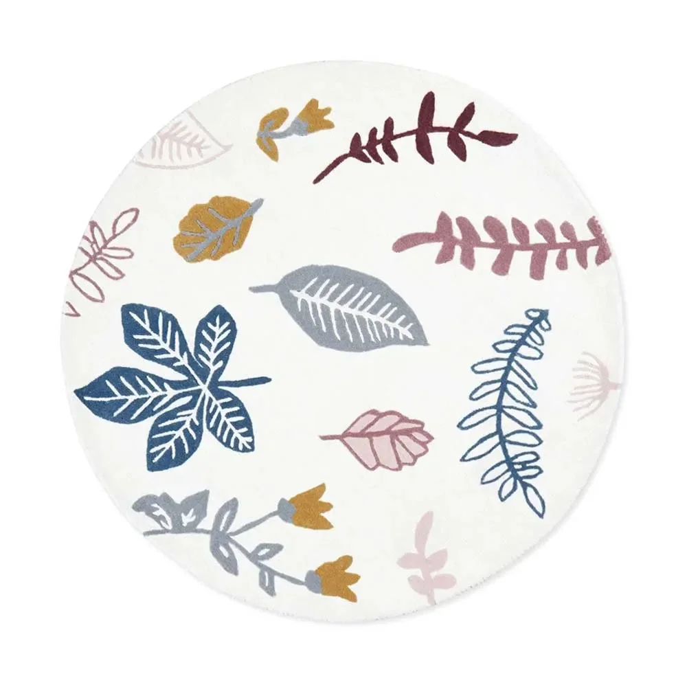 Cam Cam Teppich Blätter creme rosa