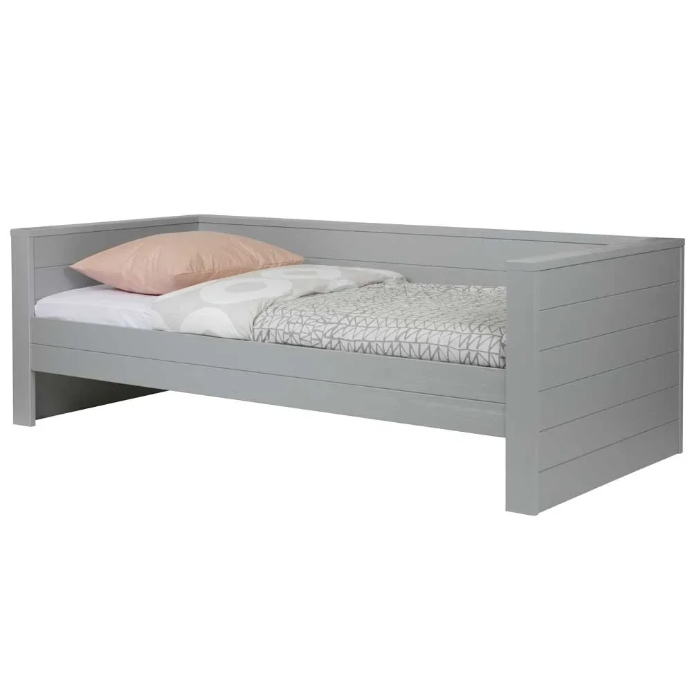 WOOOD - Sofabett Dennis, betongrau, matt, 73x219x101 cm