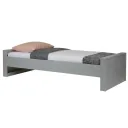 WOOOD - Bett Dennis, betongrau, matt, 53x219x95 cm