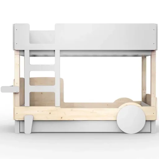 Mathy by Bols Etagenbett "Discovery" mit Bettschublade, Farbe Elemente: pearl grey