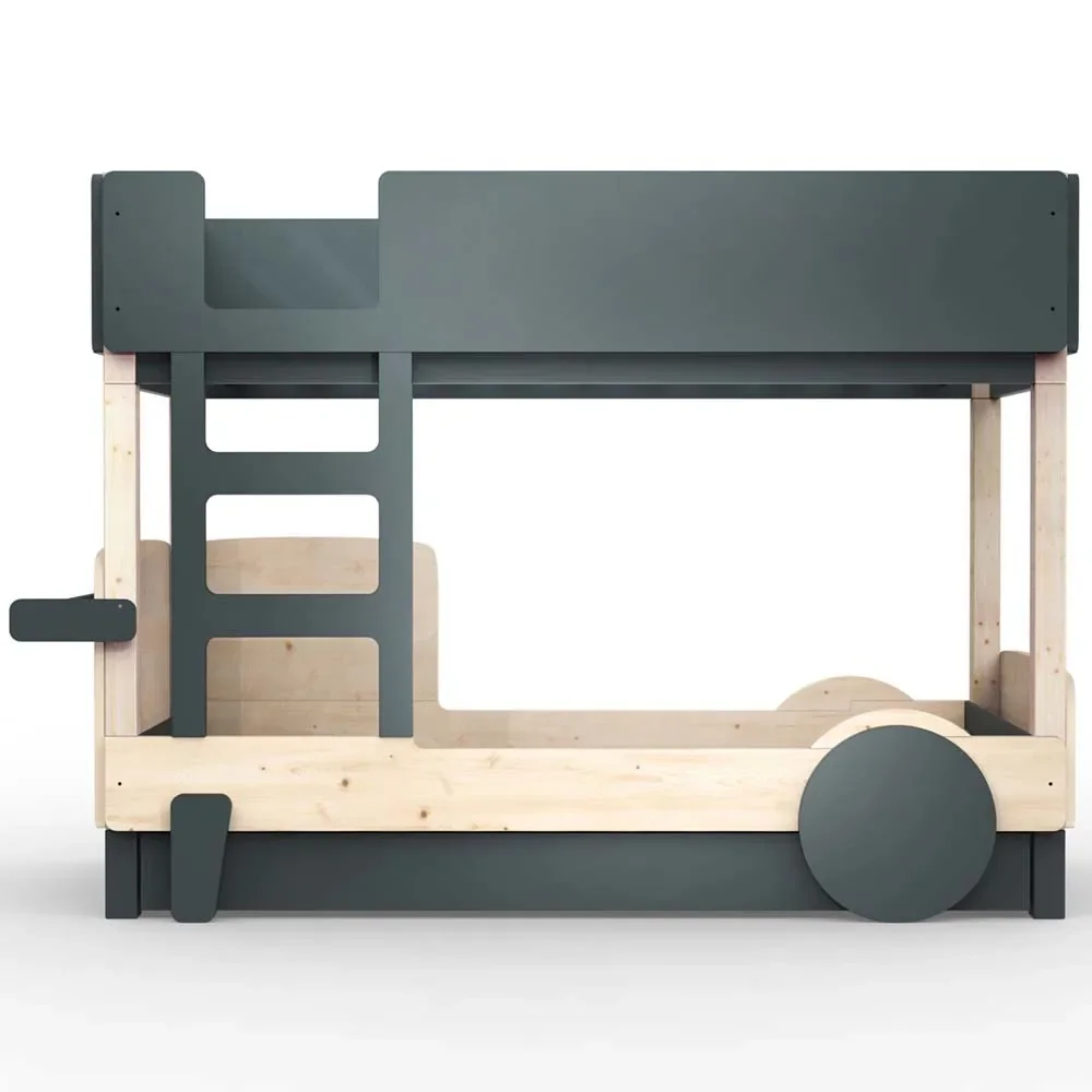 Mathy by Bols Etagenbett "Discovery" mit Bettschublade, Farbe Elemente: basalt grey