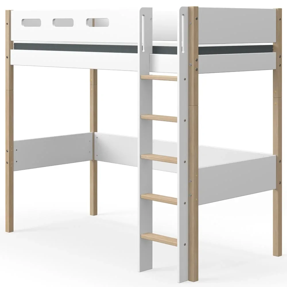 Flexa Nor Hochbett weiß / Eiche