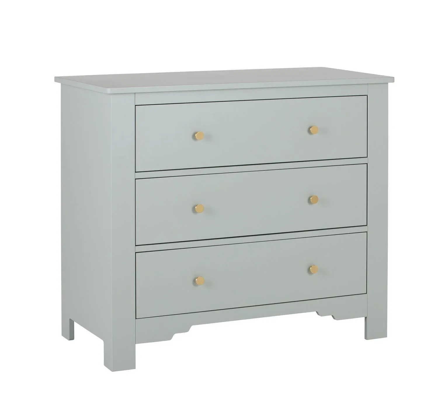 Montmartre Kommode - 104 x 52 x 90 cm, Farbe: Salbei grün