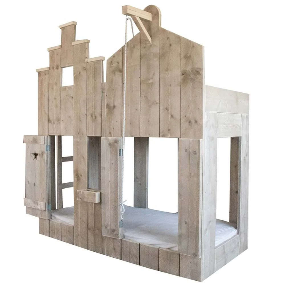 Dutchwood Etagenbett Häuser Amsterdam, Ausschnitt Tür: Herz