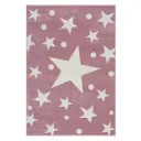 Livone Teppich Estrella Stern & Konfetti rosa, Teppichgrösse: 120 x 180 cm