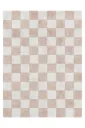 Lorena Canals Waschbarer Teppich in der Küche - Tiles, Dark grey, Farbe: rose
