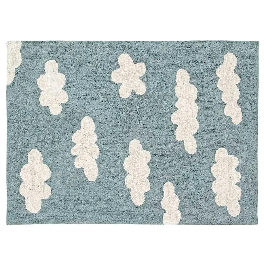 Lorena Canals Teppich Wolken rauchblau