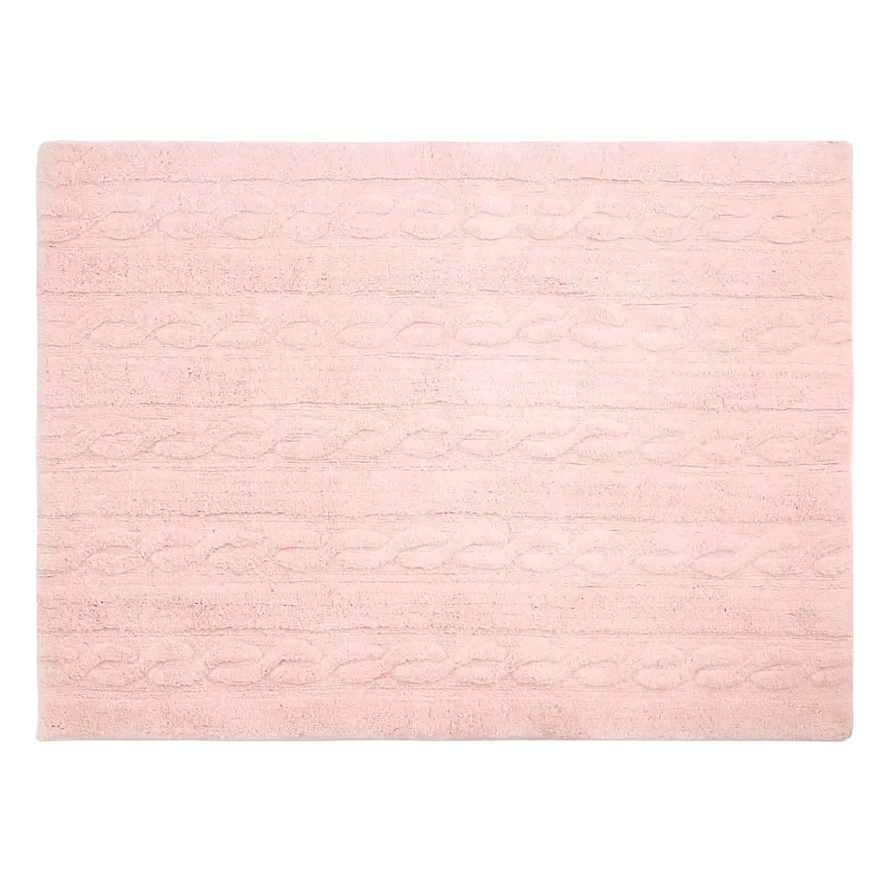 Lorena Canals Teppich Flechtmuster rosa, Größe: 120 x 160 cm