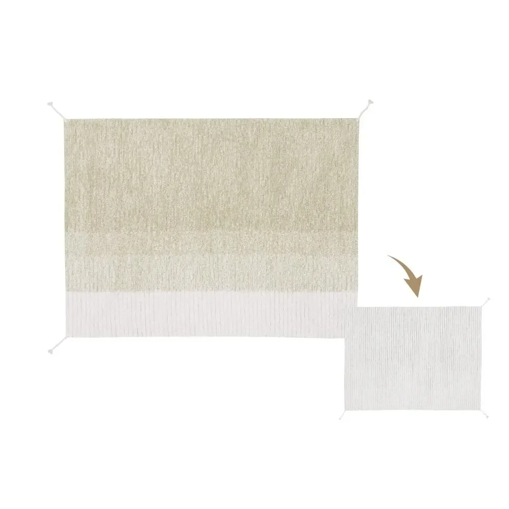 Lorena Canals waschbarer Wendeteppich "Reversible Gelato" grün, Größe: 120 x 160 cm