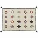 Lorena Canals Teppich Nadoor rot blau beige