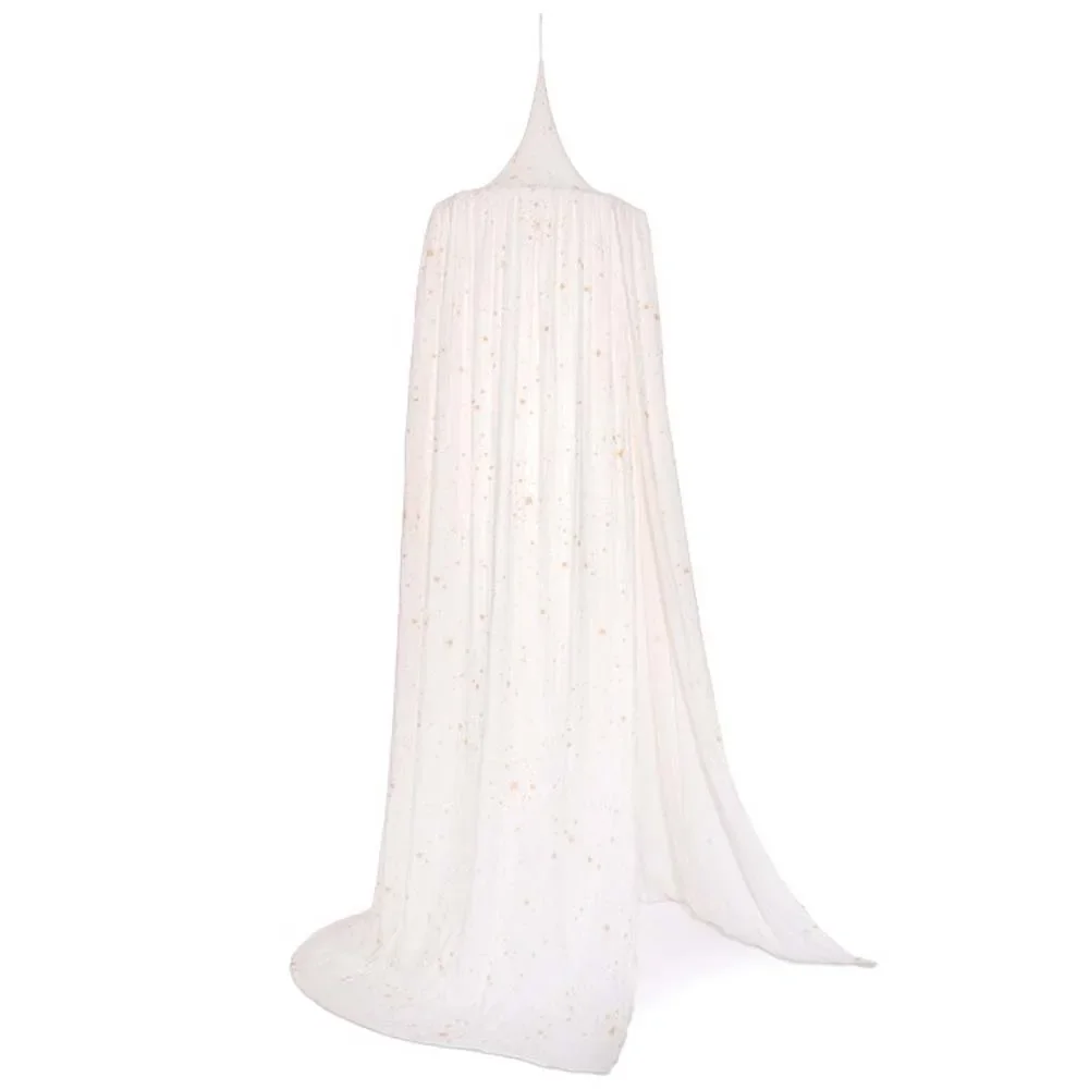 Nobodinoz Baldachin "Amour" goldene Sterne natur