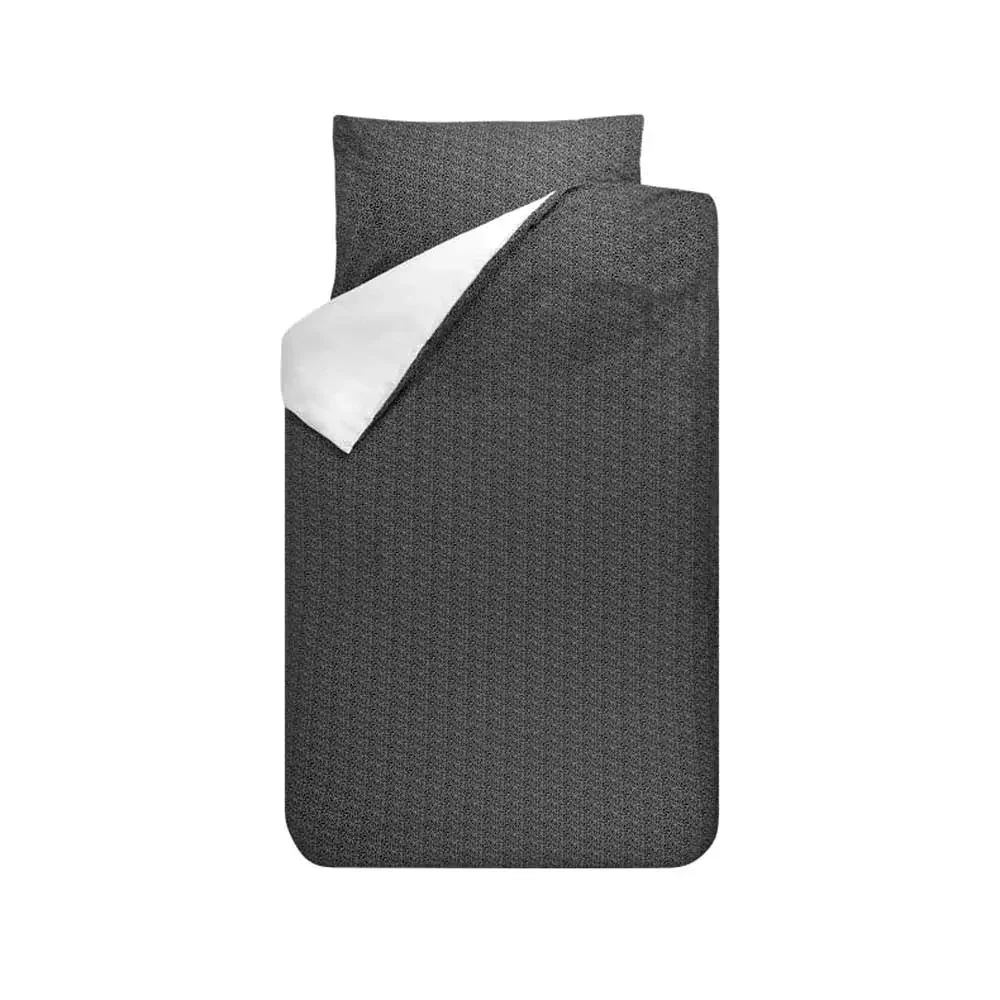 Bink Bettwäsche Sil Minitüpfchen schwarz weiss 135 x 200