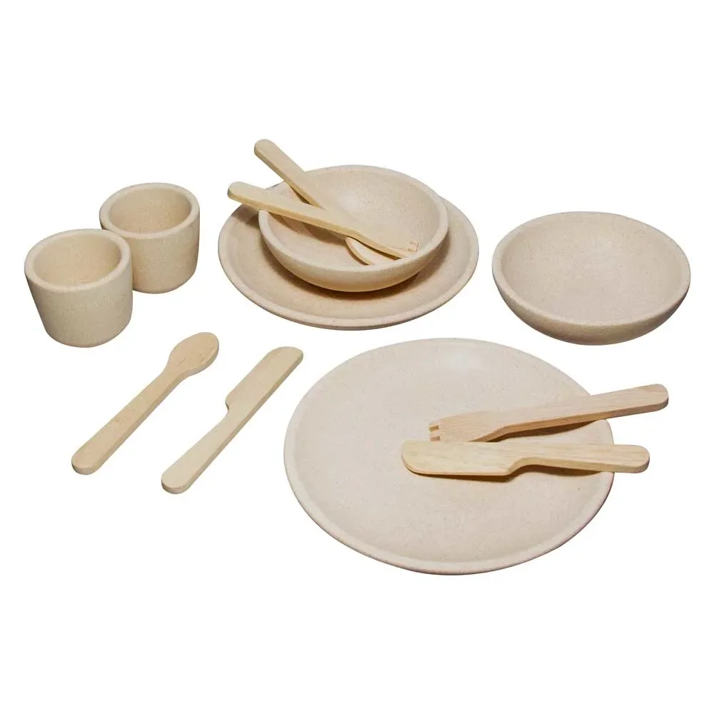 Plan Toys Spielzeug Geschirr-Set Holz