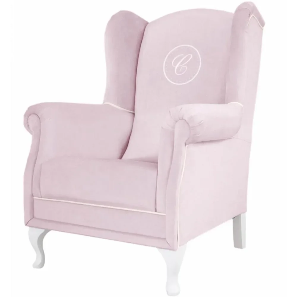 Caramella Polstersessel / Stillstuhl mit Emblem rosa