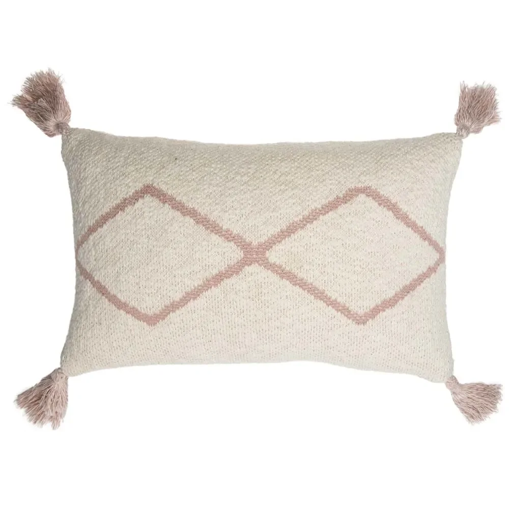 Lorena Canals Kissen gestrickt "Oasis" klein rosa