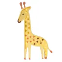 Little Lights Nachtlicht Kinder, Nachtlampe Giraffe - 100% Kiefernholz natur, Farbe: Afrikanisches Gelb