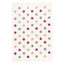 Livone Teppich Konfetti creme rosa grau, Teppichgrösse: 120 x 180 cm