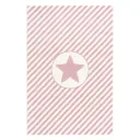 Livone Teppich Stern & Diagonal Streifen rosa, Teppichgrösse: 120 x 180 cm