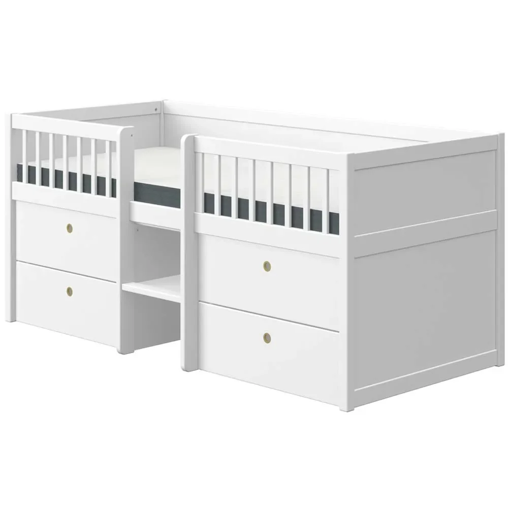 Flexa Schubladenbett "Freja" weiss