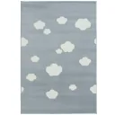 Livone Teppich Wolken blau, Teppichgrösse: 160 x 230 cm