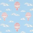 Little Sanderson Abracazoo Tapete Heissluft Ballons rot blau